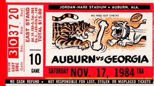1984 Auburn vs. Georgia